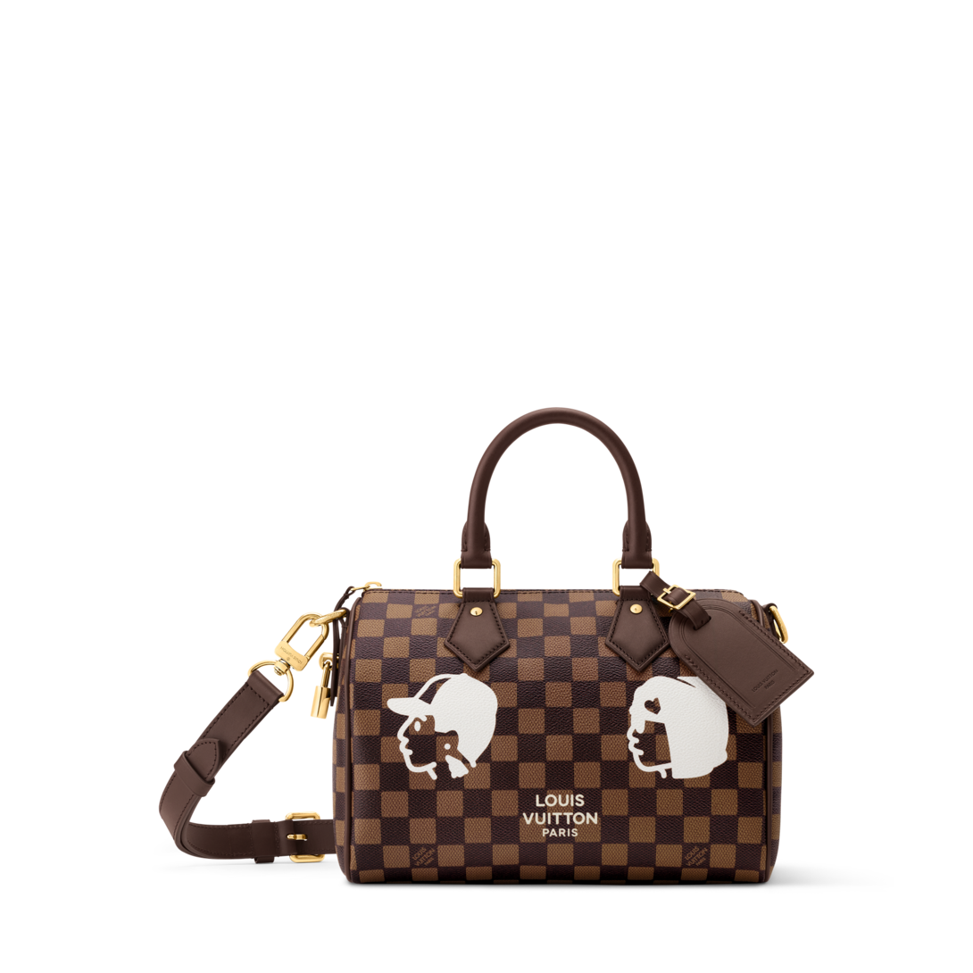 Speedy 25 Bandoulière Damier Ébène - Bolsas Masculinas | LOUIS